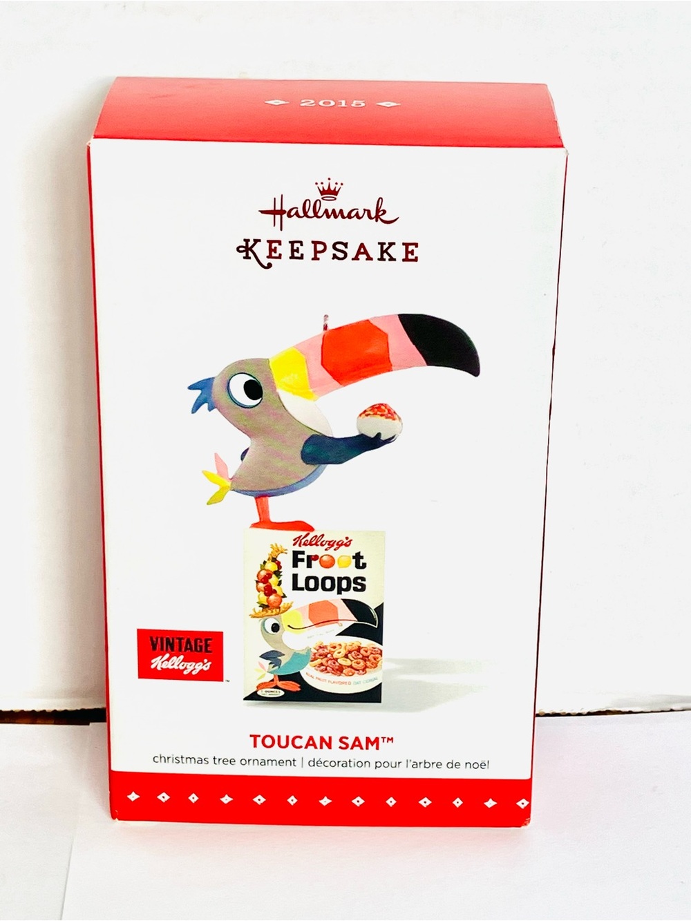 Hallmark 2015 Kellogg’s Froot Loops Toucan Sam Ornament With Box